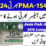 Pakistan Military Academy PMA 154 Long Course Jobs 2024