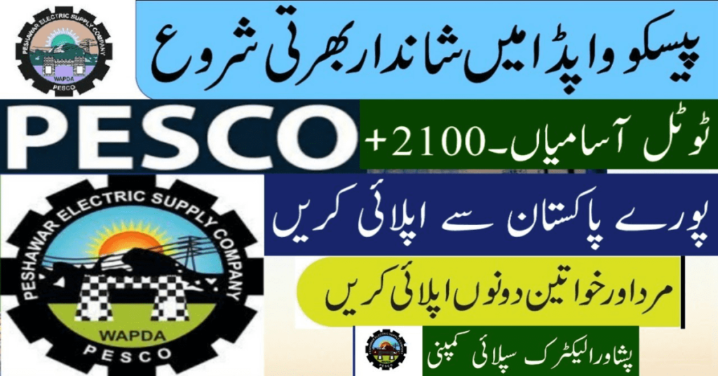 PESCO Jobs 2024 | Application Form via www.pesco.com.pk