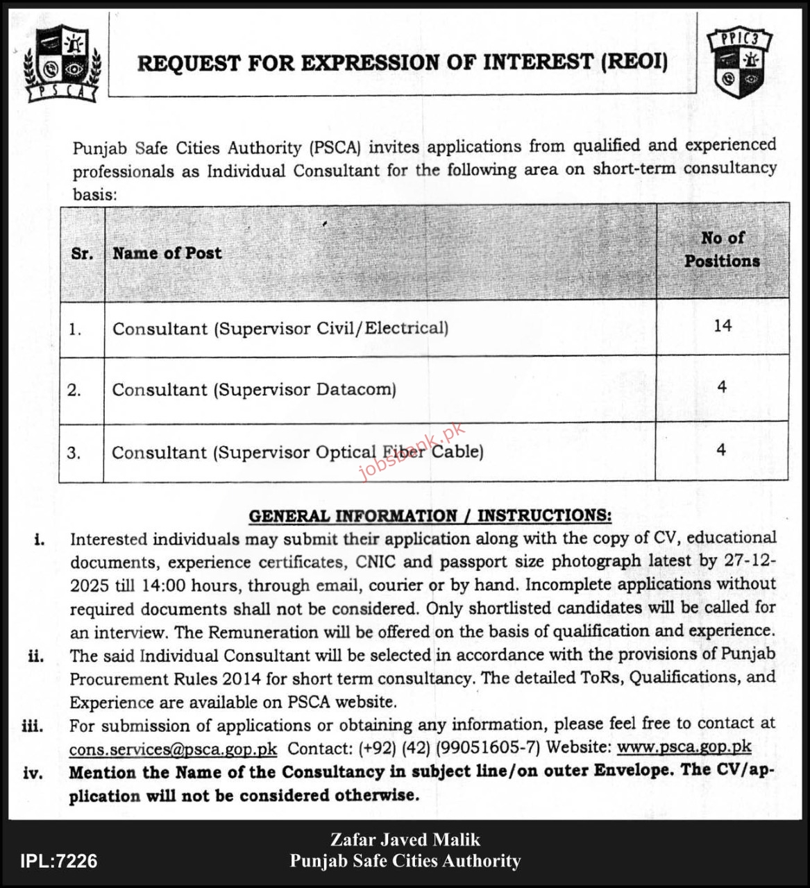 Punjab Safe Cities Authority